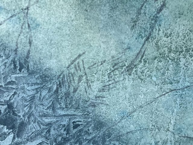 frozen paper - mountains detail tuschezeichnung