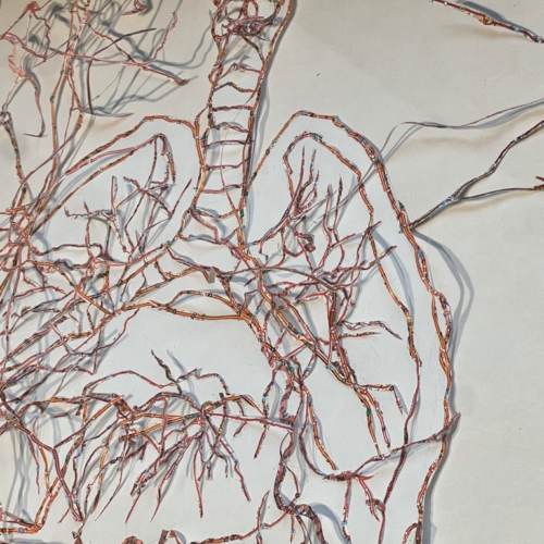 LUNGE 2022, Papierschnitt aus Landkarten, 20x30cm, Lunge