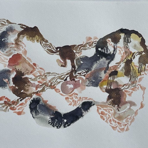 GEDANKENGEWÄCHS.16 Tuschezeichnung 30x40cm 2026 tuschezeichnung