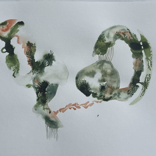 GEDANKENGEWÄCHS.3 Tuschezeichnung 30x40cm 2026 tuschezeichnung